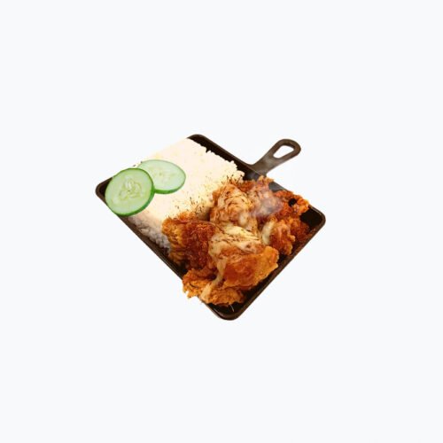 Nasi Ayam Krispi Lava Moza Double